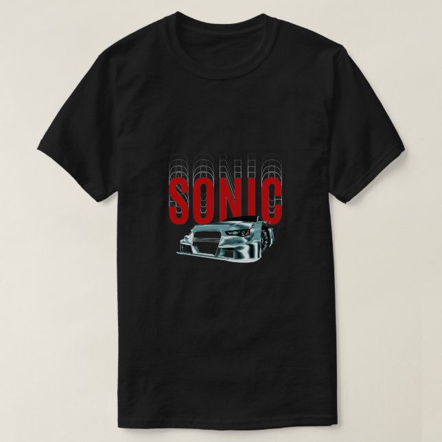 Car-Shirt Sonic T Shirt (Design framsida)