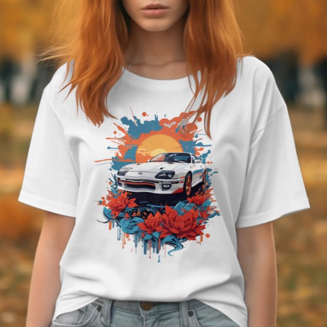 Car Sketch T Shirt (Skapare uppladdad)