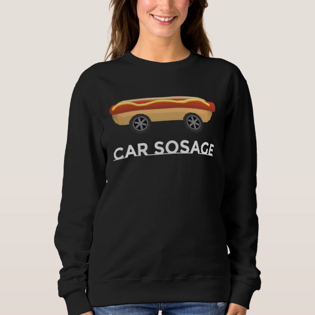 Car Sosage Low Poly T Shirt (Framsida)
