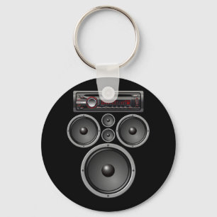 CAR STEREO SPEAKERS SYSTEM AUDIO HALLOWEEN COSTUME NYCKELRING