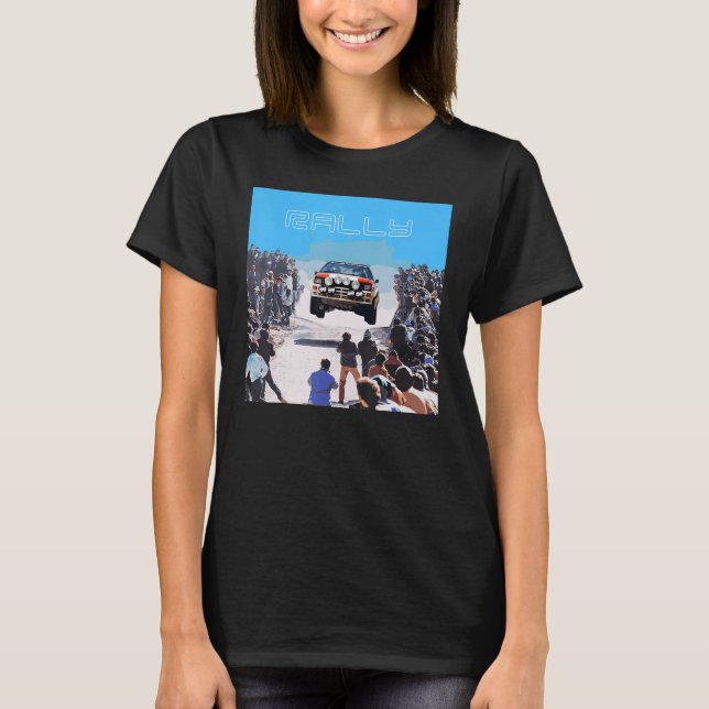 Car Street DriftING Race group b era 4wd art portr T Shirt (Framsida)