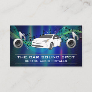 Car Surround Ljud MUSIK NOTER Visitkort