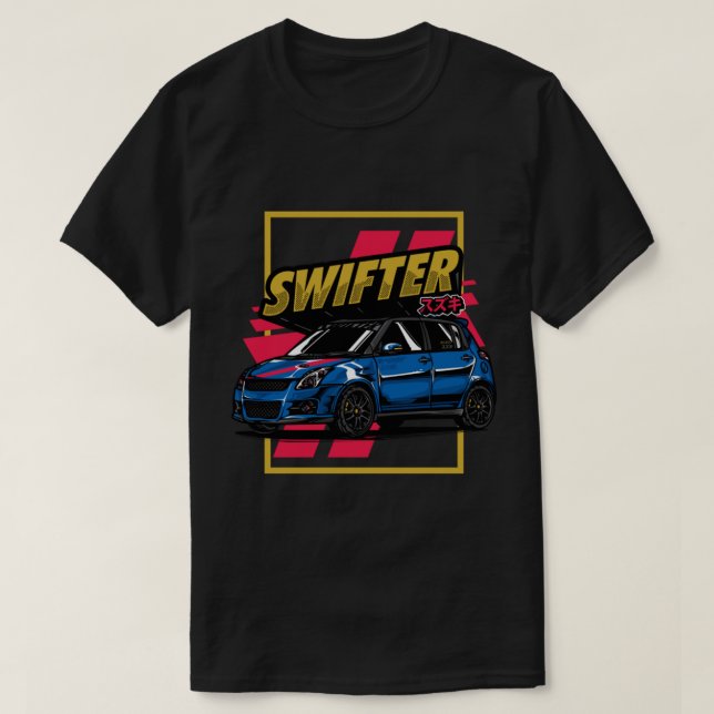 Car Suzuki Swift Sport T Shirt (Design framsida)