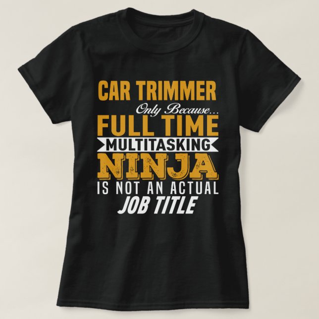 Car Trimmer T Shirt (Design framsida)
