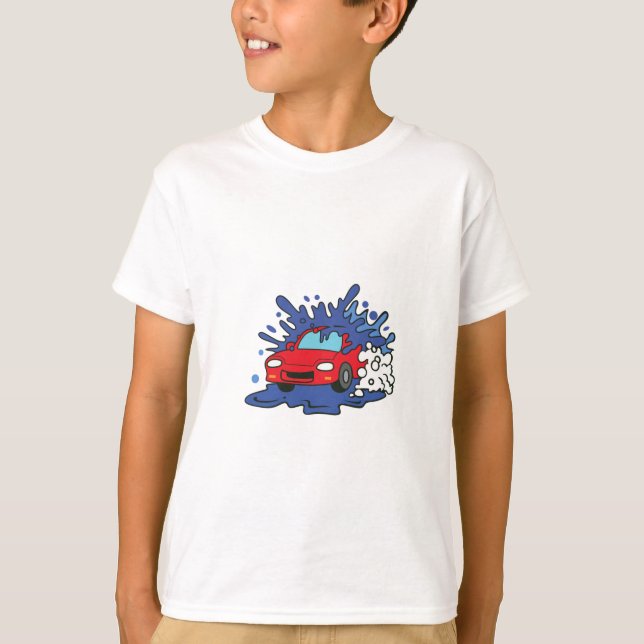 CAR-TVÄTTA T SHIRT (Framsida)