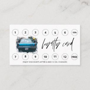 *~* Car Tvättar - Lube QR LOGOTYP Rewards Tack Lojalitetskort