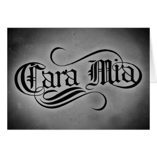 Cara Mia (min älskling) Hälsningskort
