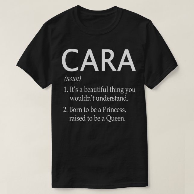 Cara Namn Gift T Shirt (Design framsida)