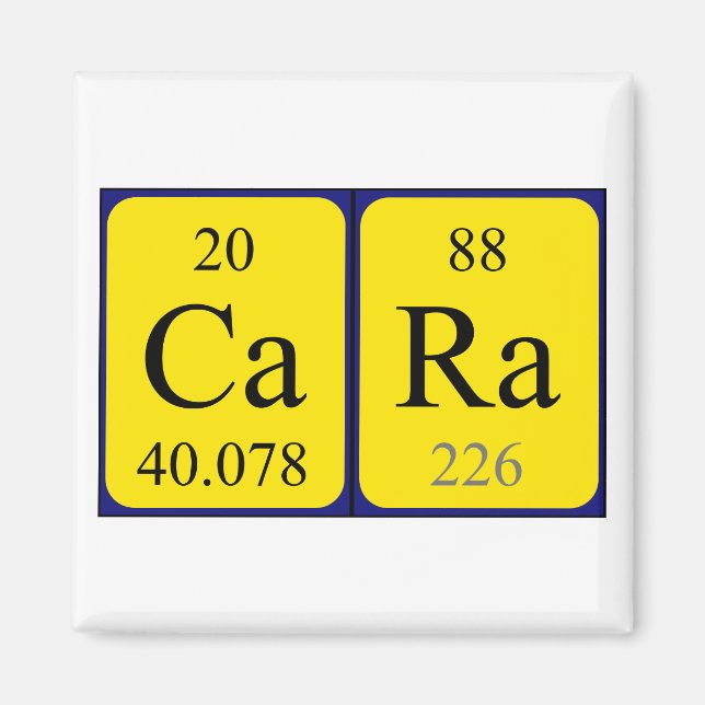 Cara Periodisk magnet bord namn (Framsidan)