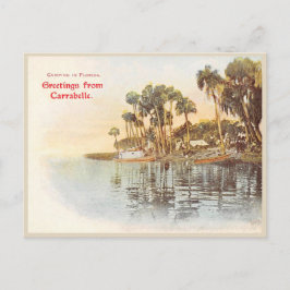 Carabelle, Florida vintage hälsning Vykort