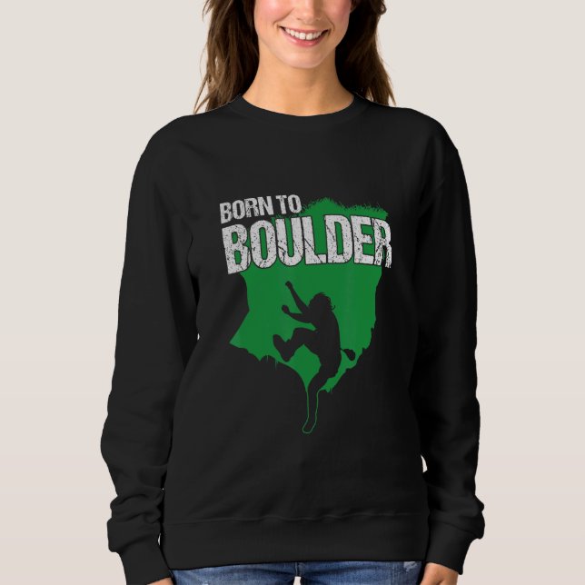 Carabiner A, född till Boulder Kliber Mountainerin T Shirt (Framsida)