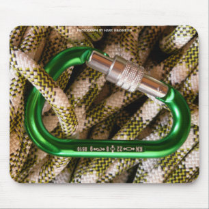 Carabiner och klättringrep Mousepad Musmatta