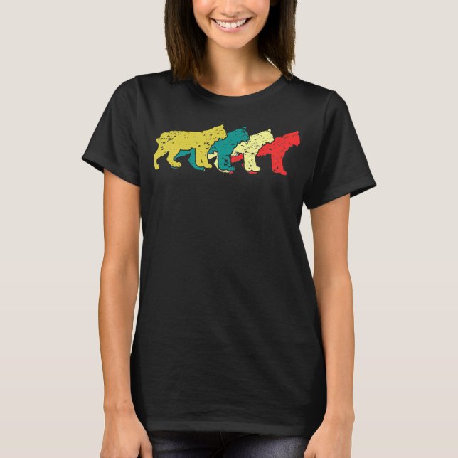 Caracal Cat Shadowed Vild katt Caracal Älskare Lyn T Shirt (Framsida)