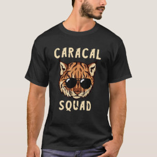 Caracal Cat Squad Lynx Vilda Djur Solglasögon Lynx T Shirt
