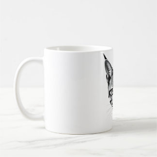 Caracal Majesty - Realistic Head Design Tee Kaffemugg
