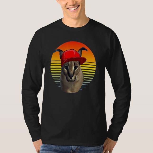 caracal meme cat t shirt (Framsida)