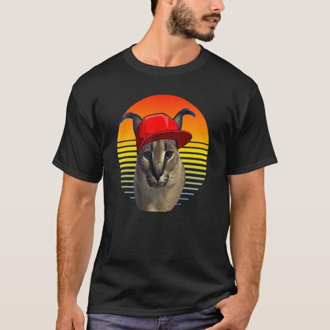 caracal meme cat t shirt (Framsida)
