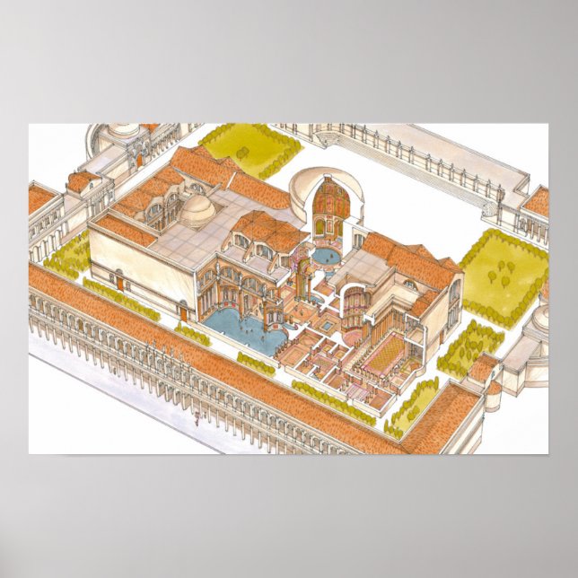 Caracalla baths Rom Poster (Framsidan)