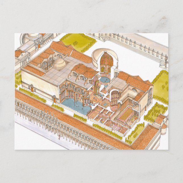 Caracalla baths Rom Vykort (Framsida)