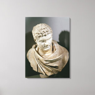 Caracalla romersk marmor cuirassed bysten, ANNONS Canvastryck