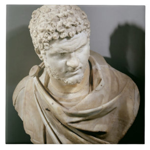 Caracalla romersk marmor cuirassed bysten, ANNONS Kakelplatta