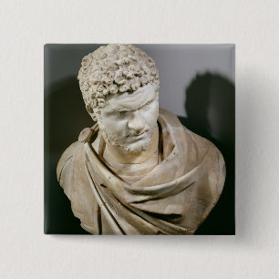 Caracalla romersk marmor cuirassed bysten, ANNONS Knapp