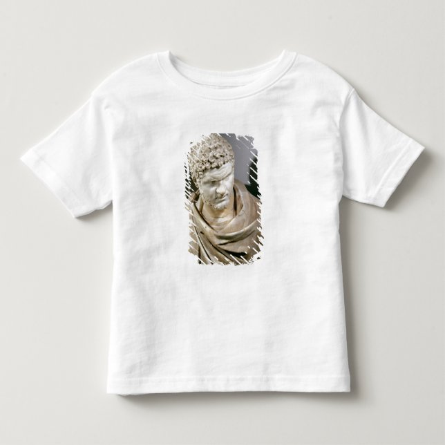 Caracalla romersk marmor cuirassed bysten, ANNONS T Shirt (Framsida)