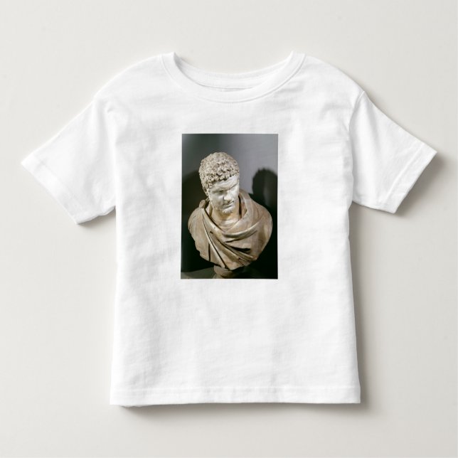 Caracalla romersk marmor cuirassed bysten, ANNONS T-shirt (Framsida)
