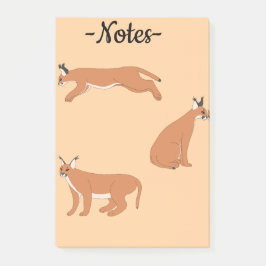 Caracals post-it block