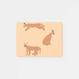 Caracals post-it block