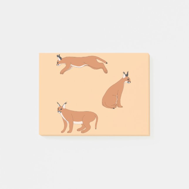 Caracals  post-it block (Framsida)