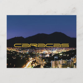Caracas på natten vykort