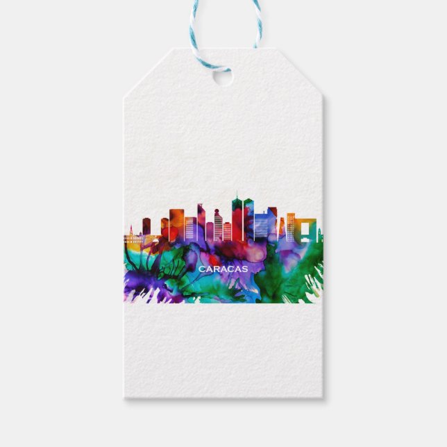 Caracas Skyline Presentetikett (Framsidan)