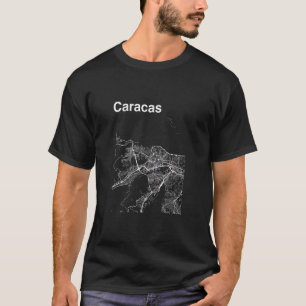 Caracas Venezuela Classic City Karta Graphic T Shirt