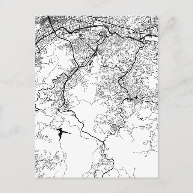 Caracas Venezuela Map Vykort (Framsida)