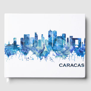Caracas Venezuela Skyline Blue Gästböcker