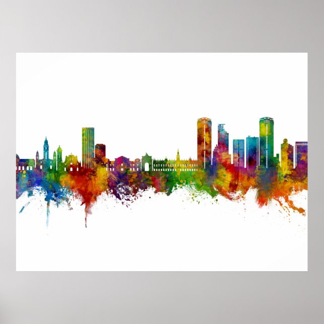 Caracas Venezuela Skyline Poster (Framsidan)