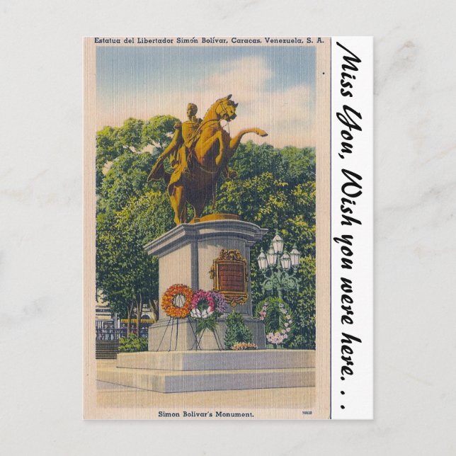 Caracas, Venezuela Vykort (Framsida)