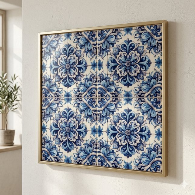 Caracol Azul Talavera Mexikansk Keramik Kakelplatta (Create stunning wall art with ceramic tile )