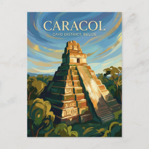 Caracol Mayaruiner Belize Vykort