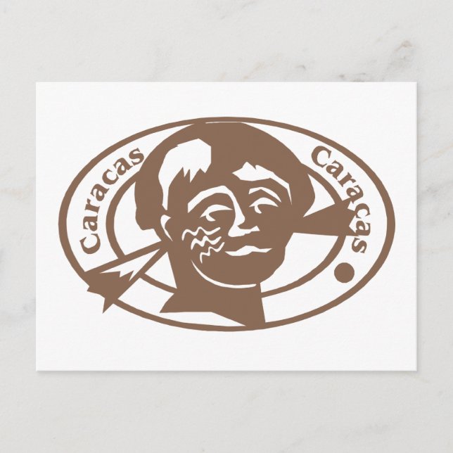 Caracus Frimärke Vykort (Framsida)