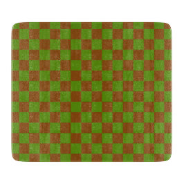 Caramel apple checkered board pattern