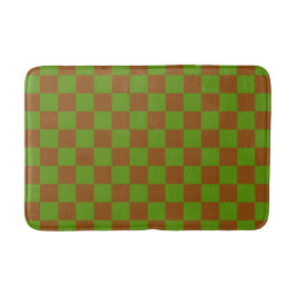 Caramel apple checkered board pattern badrumsmatta