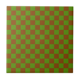 Caramel apple checkered board pattern kakelplatta