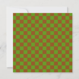 Caramel apple checkered board pattern tack kort