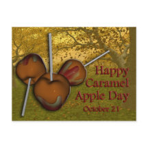 Caramel Apple Day Postcard 21 oktober