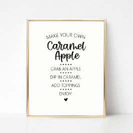 Caramel Apple Pub Sign Poster