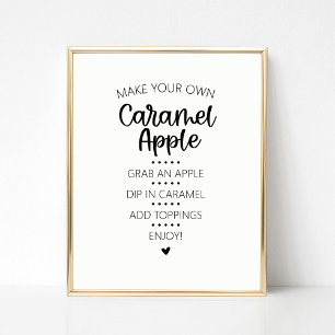 Caramel Apple Pub Sign Poster