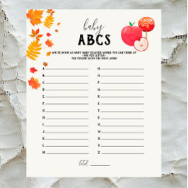 Caramel Apple Red Baby Shower Baby ABC-spel