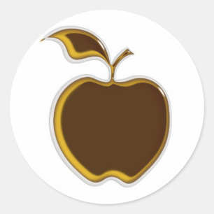 Caramel Apple Stickers! Runt Klistermärke